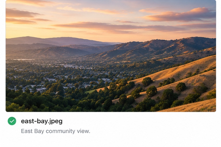 Residential communities throughout the East Bay, including Fremont, Newark, Union City, Castro Valley, Walnut Creek, Alamo, Lafayette, Orinda, and San Ramon.